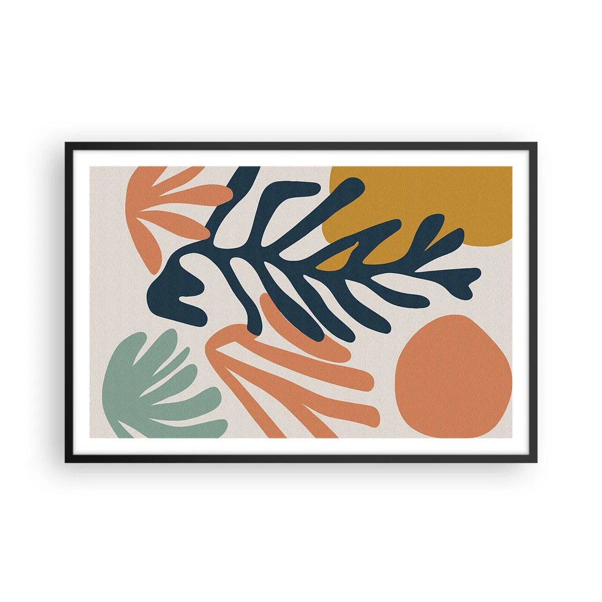 Plagát v čiernom ráme - Koralové more - 91x61 cm