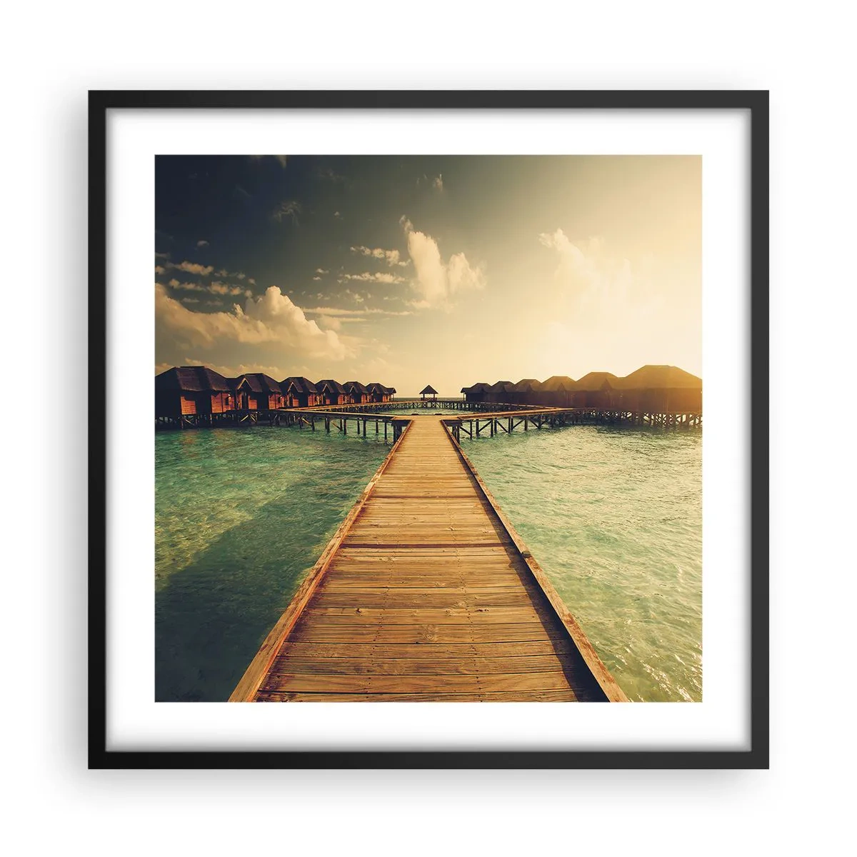 Plagát v čiernom ráme - Vrelé pozvanie - 50x50 cm