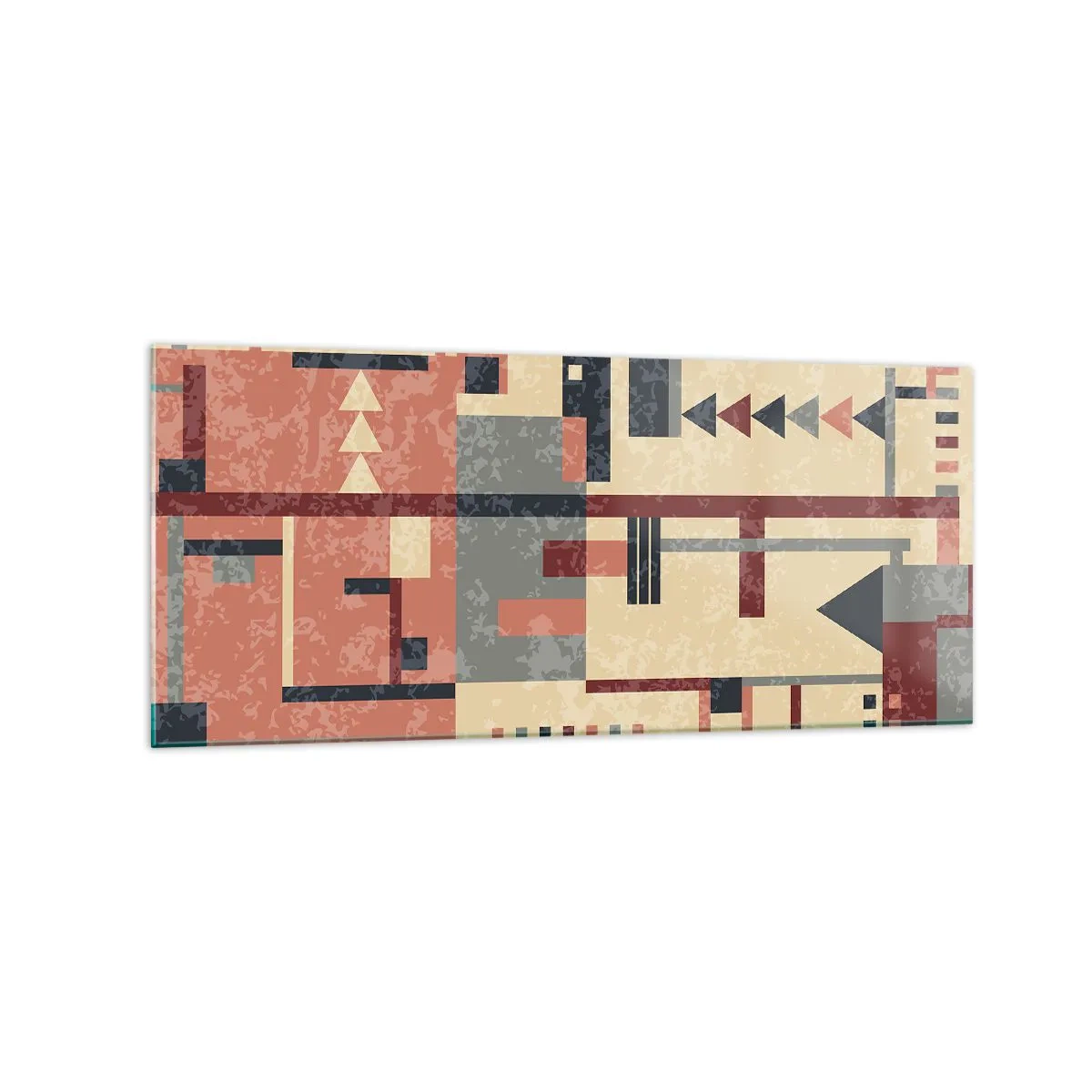 Obraz na skle - Vodorovná a zvislá kombinácia - 120x50 cm