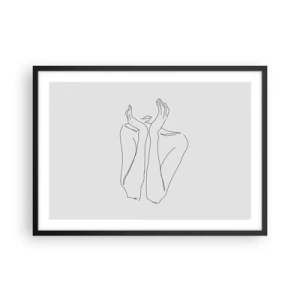 Plagát v čiernom ráme - O čom snívajú dievčatá - 70x50 cm