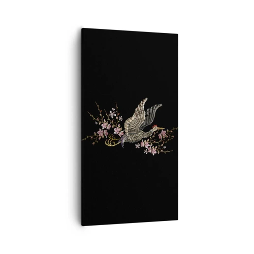 Obraz na plátne - Exotický vyšívaný vták - 55x100 cm