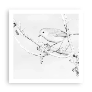 Plagát - Zimné ráno - 60x60 cm
