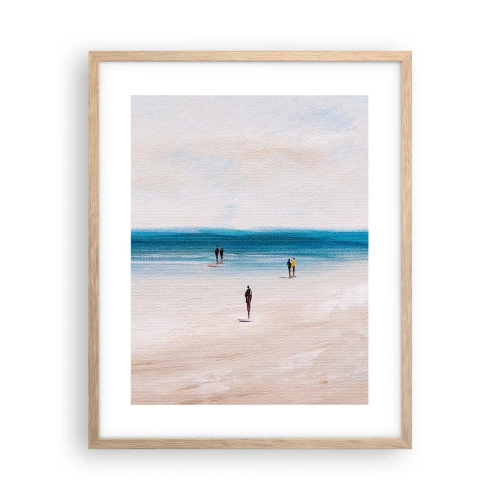 Plagát v ráme zo svetlého duba - Prirodzená potreba - 40x50 cm