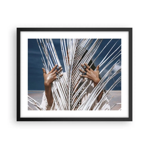 Plagát v čiernom ráme - Šamanové dievča? - 50x40 cm