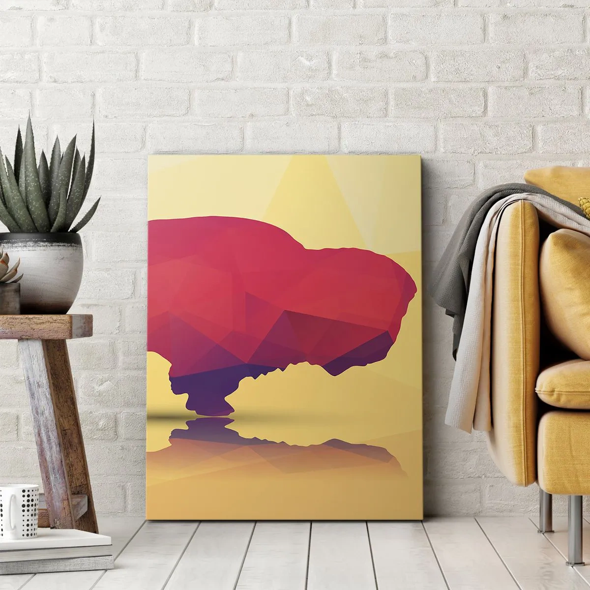 Obraz na plátne - Amarantová sila zubra - 50x70 cm