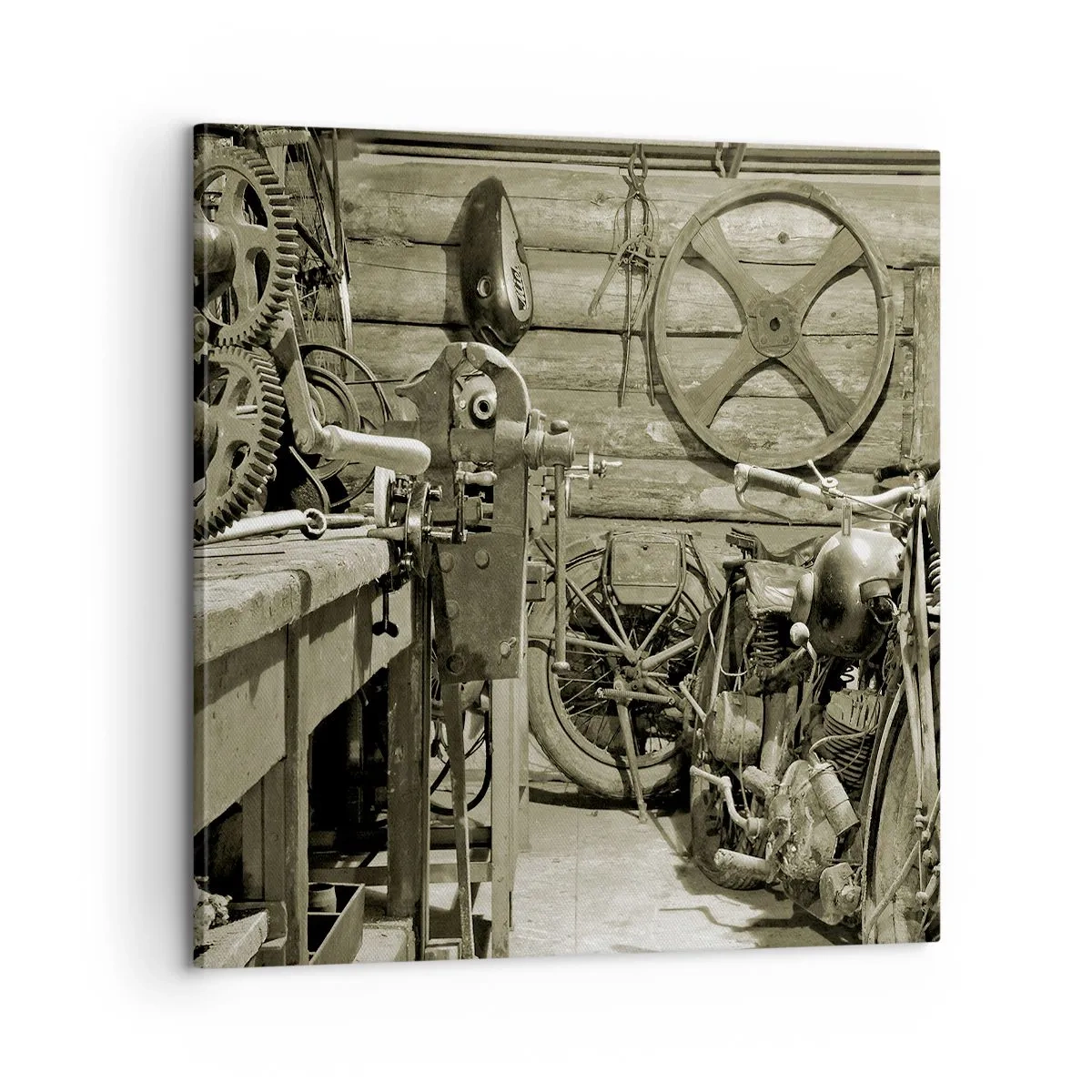 Obraz na plátne - V kôlni strýka Mariána - 60x60 cm