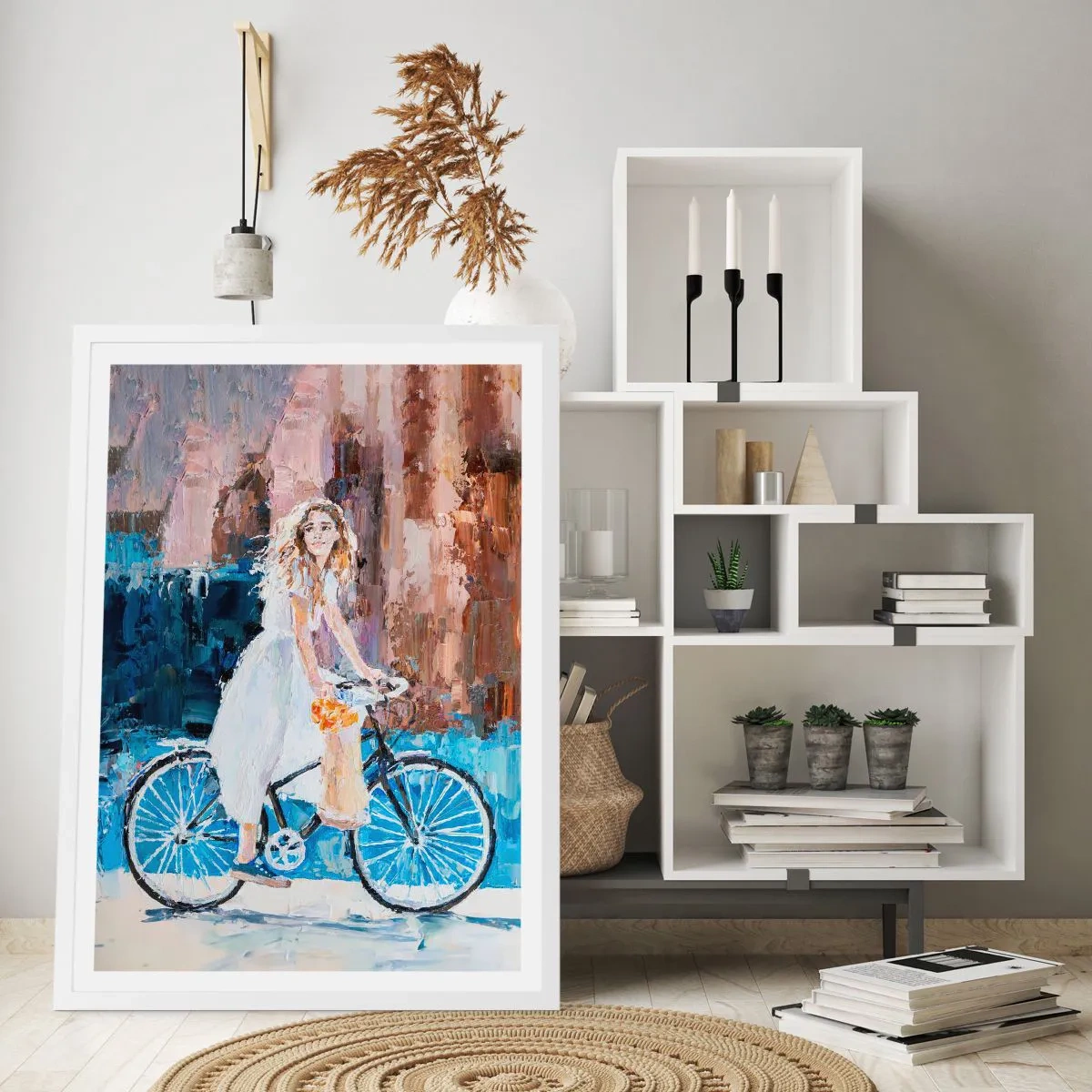 Plagát v bielom ráme - Ranná radosť - 70x100 cm