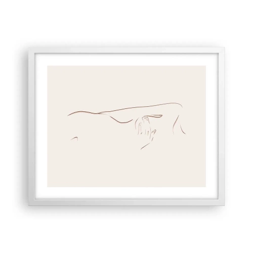 Plagát v bielom ráme - Tvar túžby - 50x40 cm