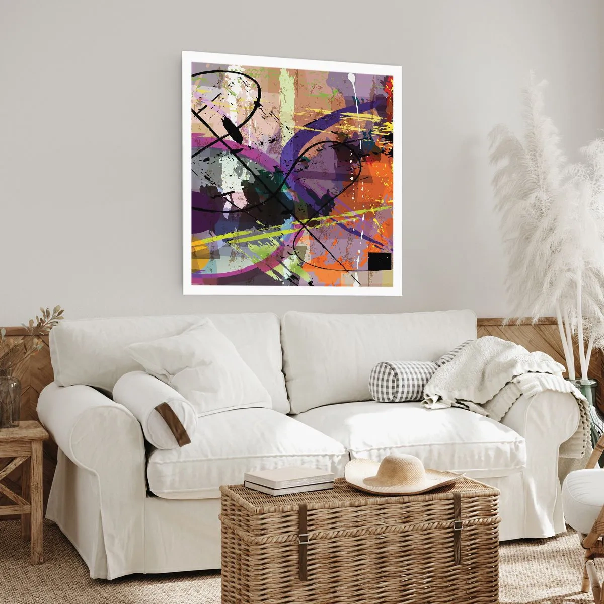 Plagát - Možno priamo alebo okolo - 50x50 cm