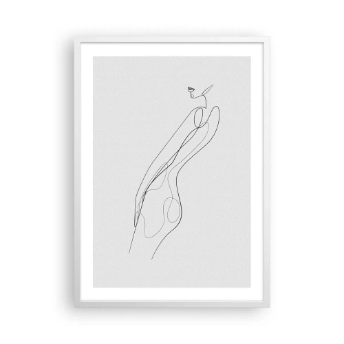 Plagát v bielom ráme - Iba sľub - 50x70 cm