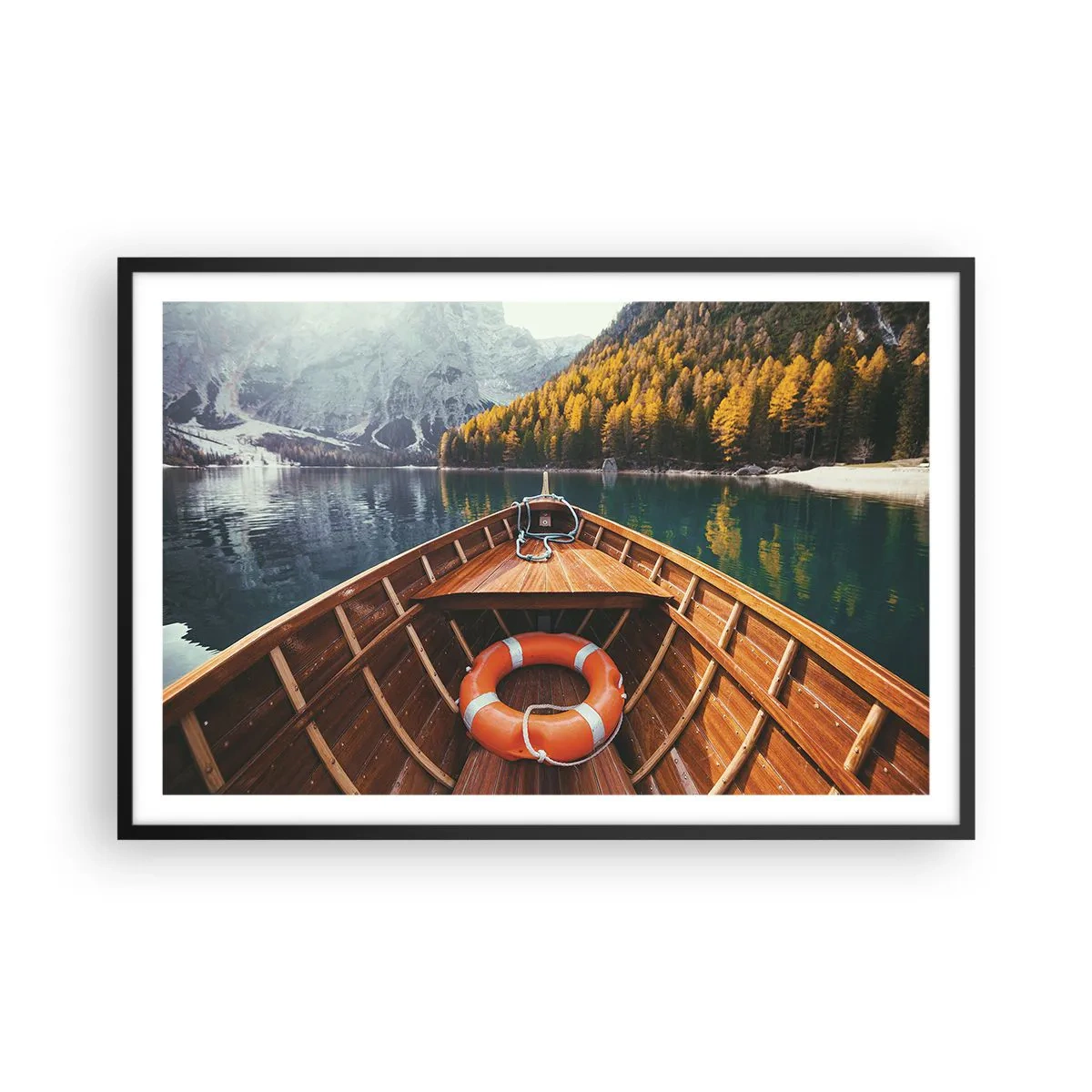 Plagát v čiernom ráme - Horská túra - 91x61 cm