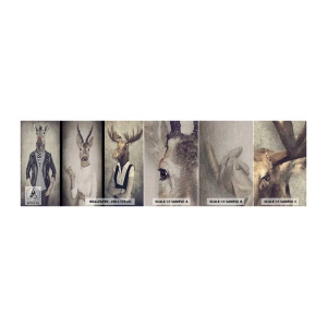Vzorka Fototapeta Standard Eco - Nech prehovoria gestá - Abstrakcia, Fantázia, Rebrá - 100x30 cm