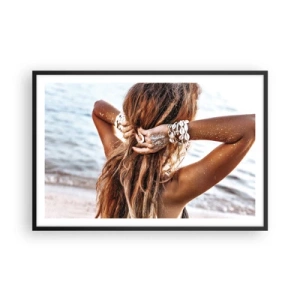 Plagát v čiernom ráme - Sestra vody a slnka - 91x61 cm