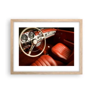Plagát v ráme zo svetlého duba - Luxus v štýle vintage - 40x30 cm