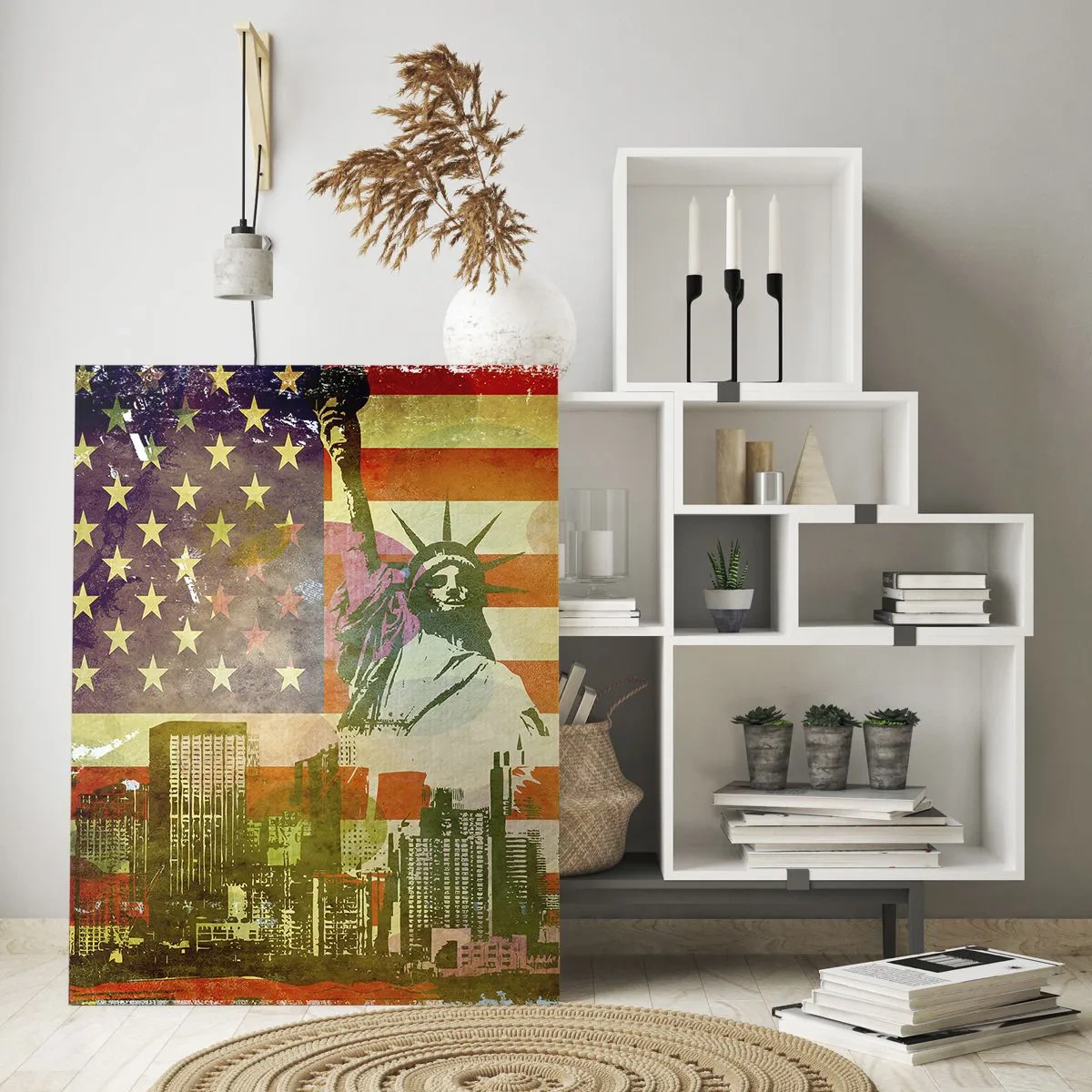 Obraz na skle - Viva America! - 50x70 cm