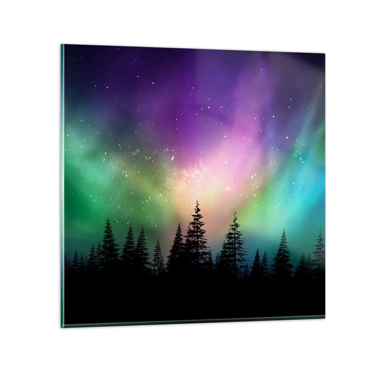 Obraz na skle - Biela mágia - 30x30 cm