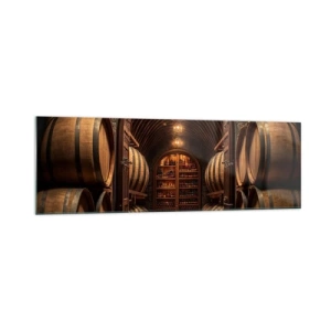 Obraz na skle - Nádherná pivnica - 160x50 cm