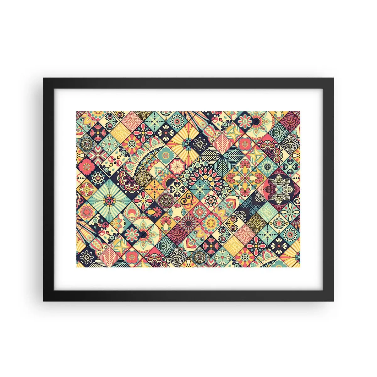 Plagát v čiernom ráme - Marocká vízia - 40x30 cm