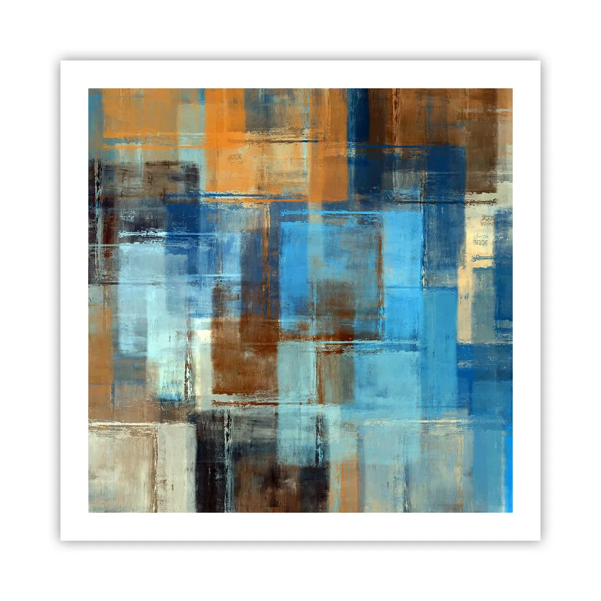 Plagát - Cez modrý závoj - 60x60 cm