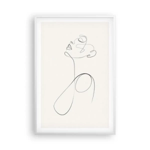 Plagát v bielom ráme - Zamotaná v snoch - 61x91 cm