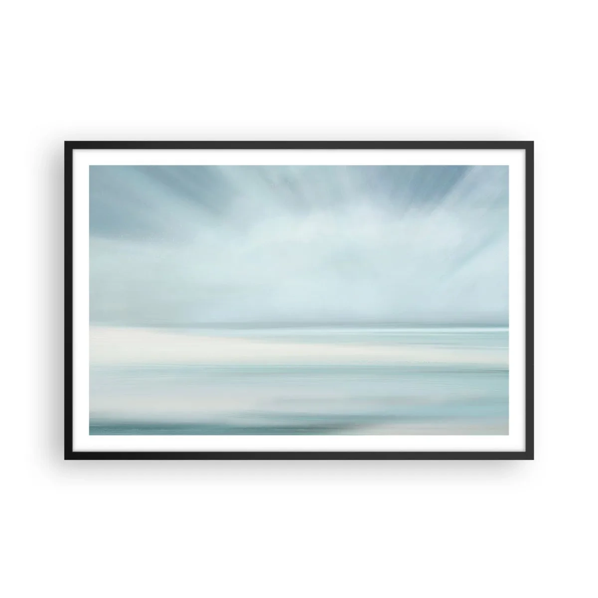 Plagát v čiernom ráme - Kľud až kam oko siaha - 91x61 cm