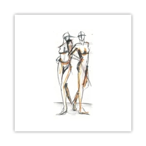 Plagát - Štúdia šarmu - 40x40 cm