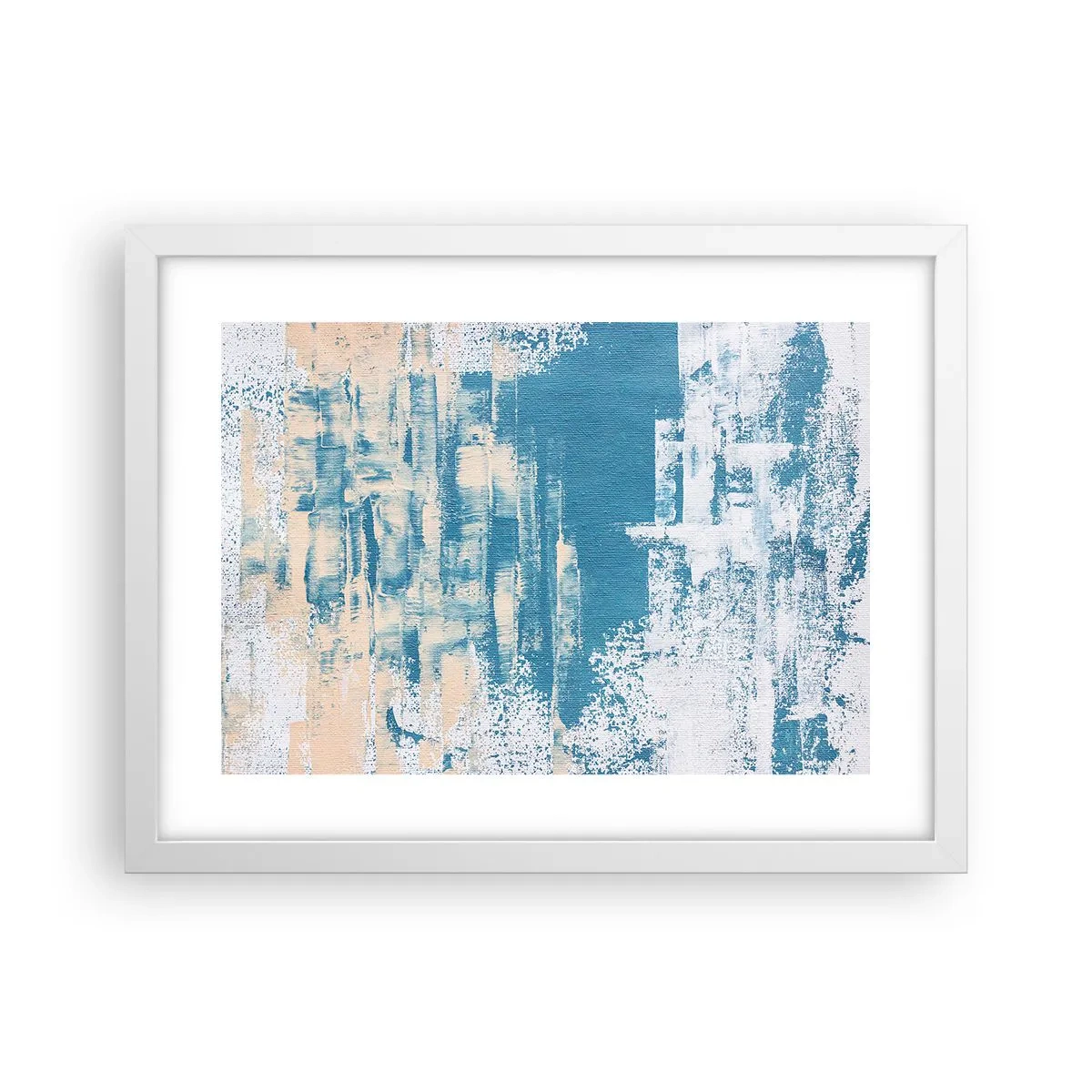 Plagát v bielom ráme - Cez cencúľ - 40x30 cm