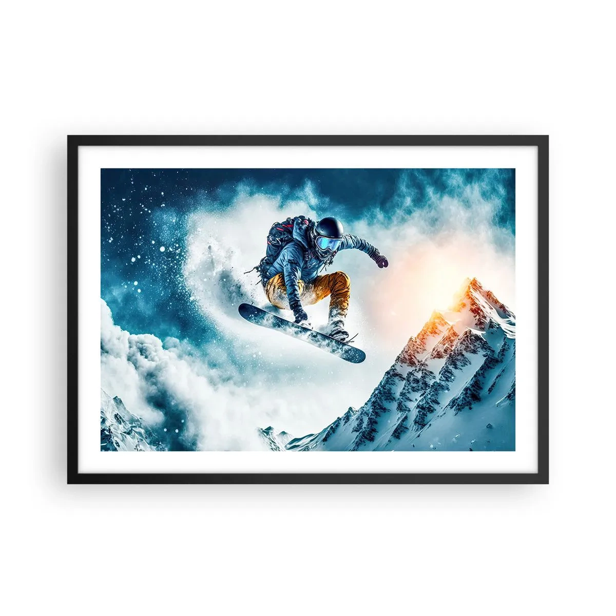 Plagát v čiernom ráme - Extrémne emócie - 70x50 cm