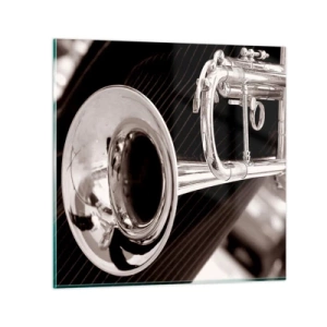 Obraz na skle - Hudobné cestovanie do 30. rokov - 70x70 cm