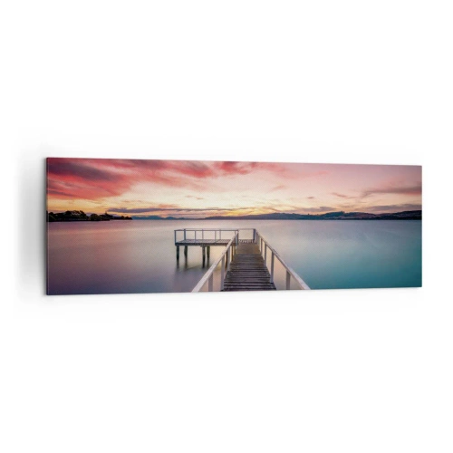 Obraz na plátne - Jemný plameň večera - 160x50 cm
