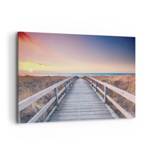 Obraz na plátne - Baltská večerná polárna žiara - 120x80 cm