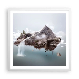 Plagát v bielom ráme - Pohľad surrealistu - 60x60 cm