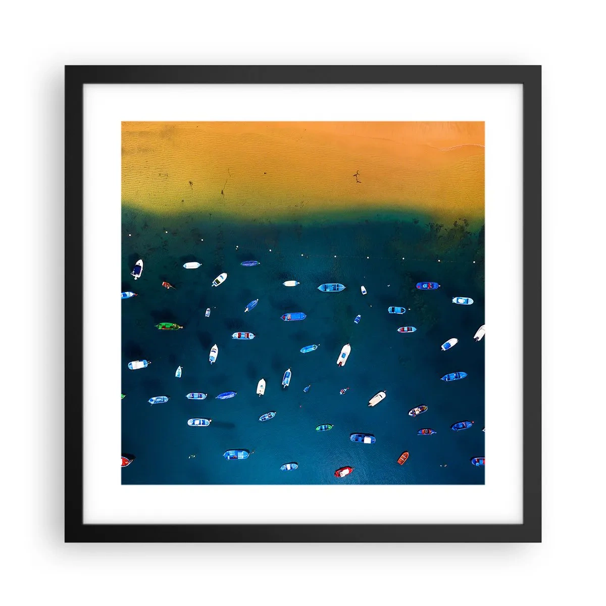 Plagát v čiernom ráme - Prázdninová hra - 40x40 cm