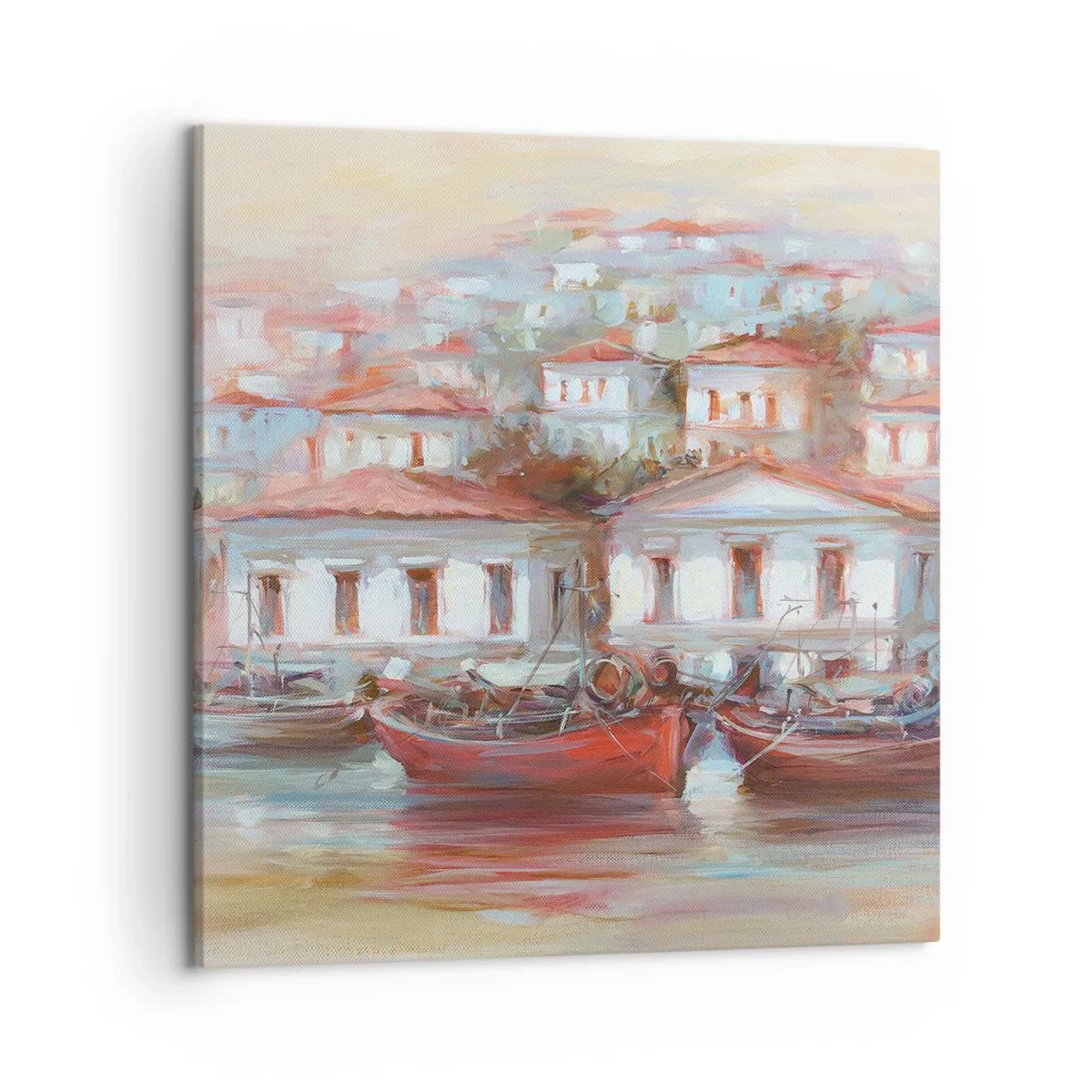 Obraz na plátne - Šťastné mestečko - 50x50 cm