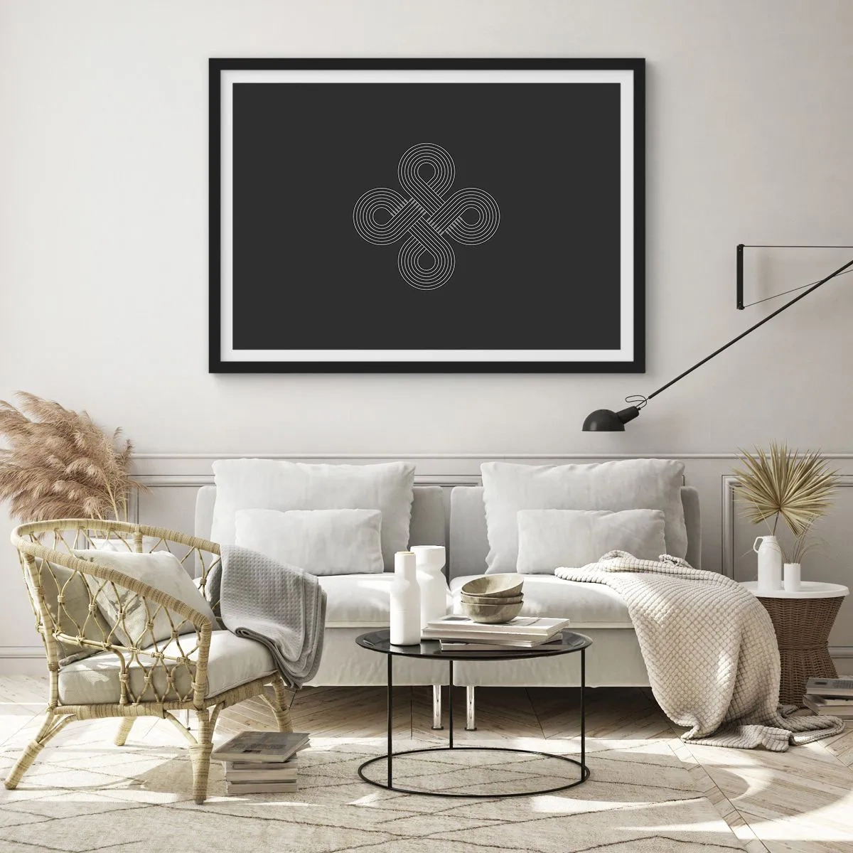 Plagát v čiernom ráme - V keltskom duchu - 70x50 cm