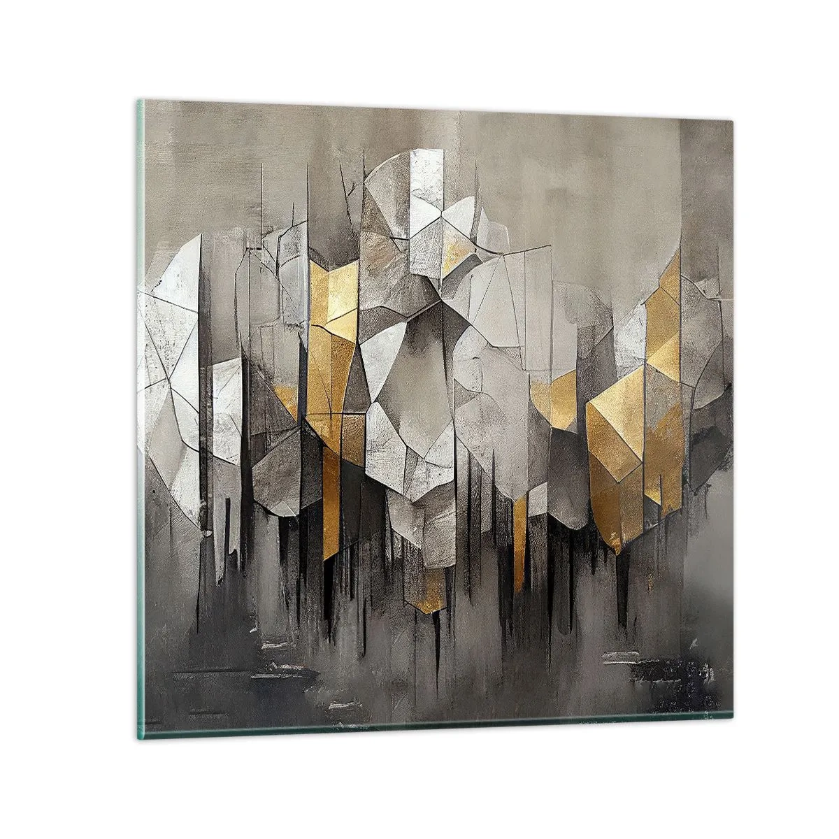 Obraz na skle - Kompozícia z ľadu a svetla - 40x40 cm