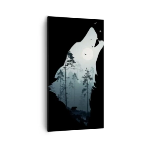 Obraz na plátne - Hlas lesnej noci - 55x100 cm