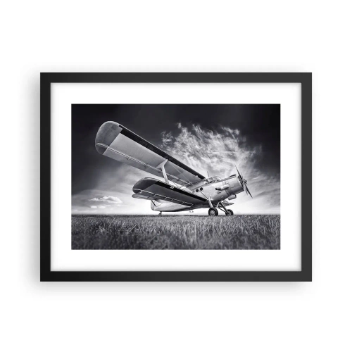 Plagát v čiernom ráme - Okrídlený pútnik - 40x30 cm