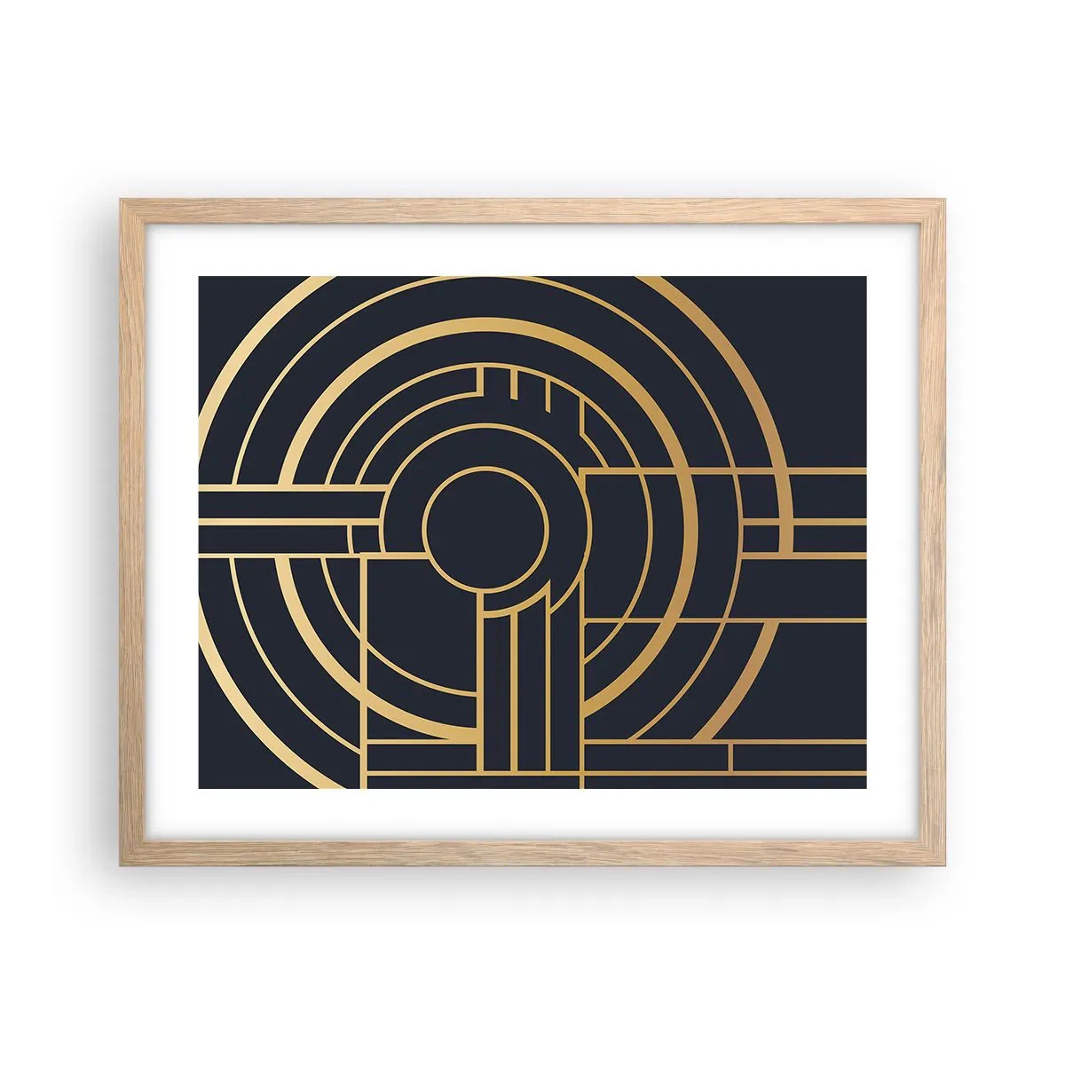 Plagát v ráme zo svetlého duba - Obraty udalosti - 50x40 cm