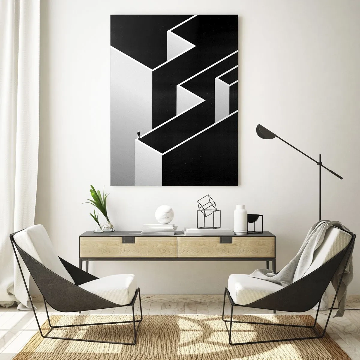 Obraz na skle - Osamelosť na vrchole - 70x100 cm