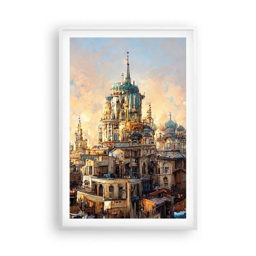 Plagát v bielom ráme - Mesto miest - 61x91 cm