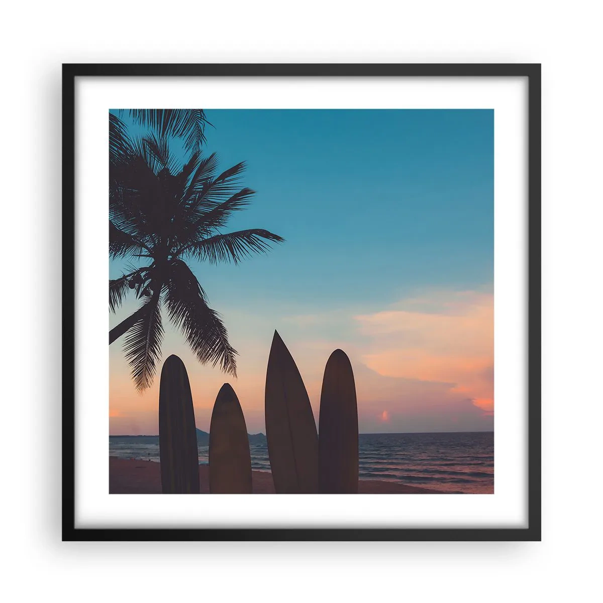 Plagát v čiernom ráme - Zajtra bude tiež zábava - 50x50 cm