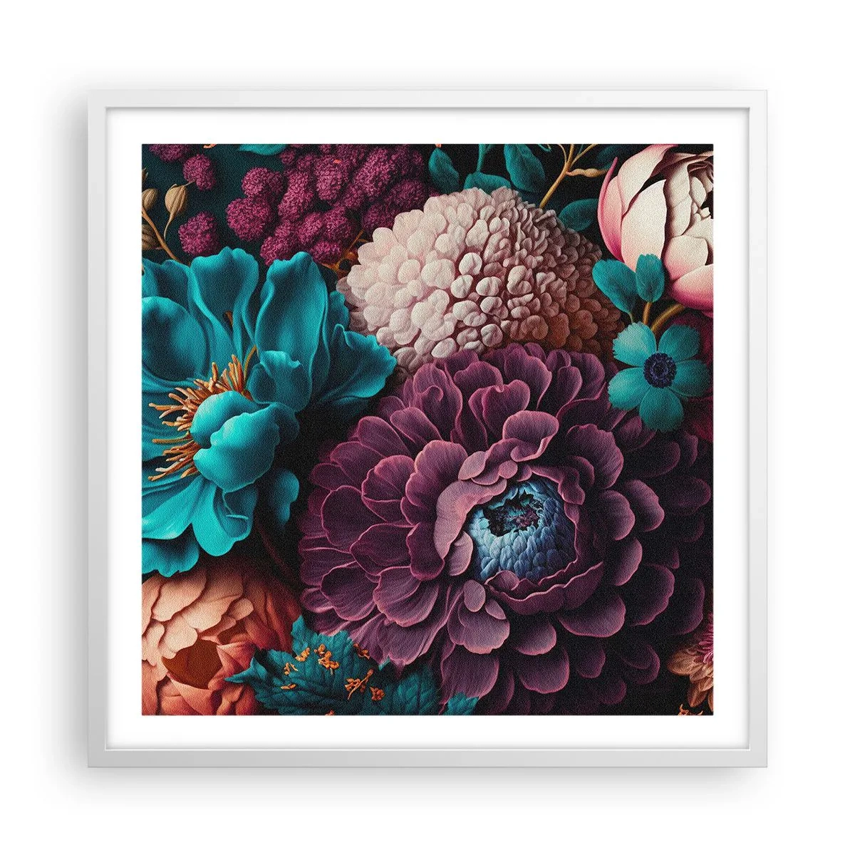 Plagát v bielom ráme - Úroda prírody - 60x60 cm