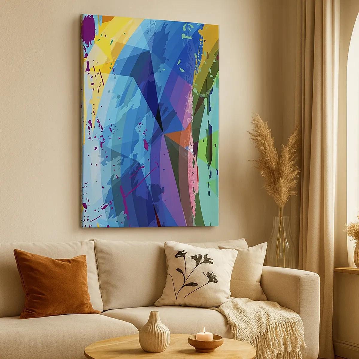 Obraz na plátne - Farebné závraty - 50x70 cm