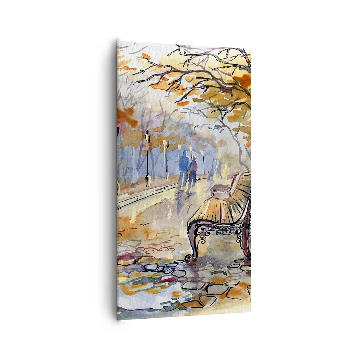 Obraz na plátne - Spoločne putovať jeseňou - 65x120 cm