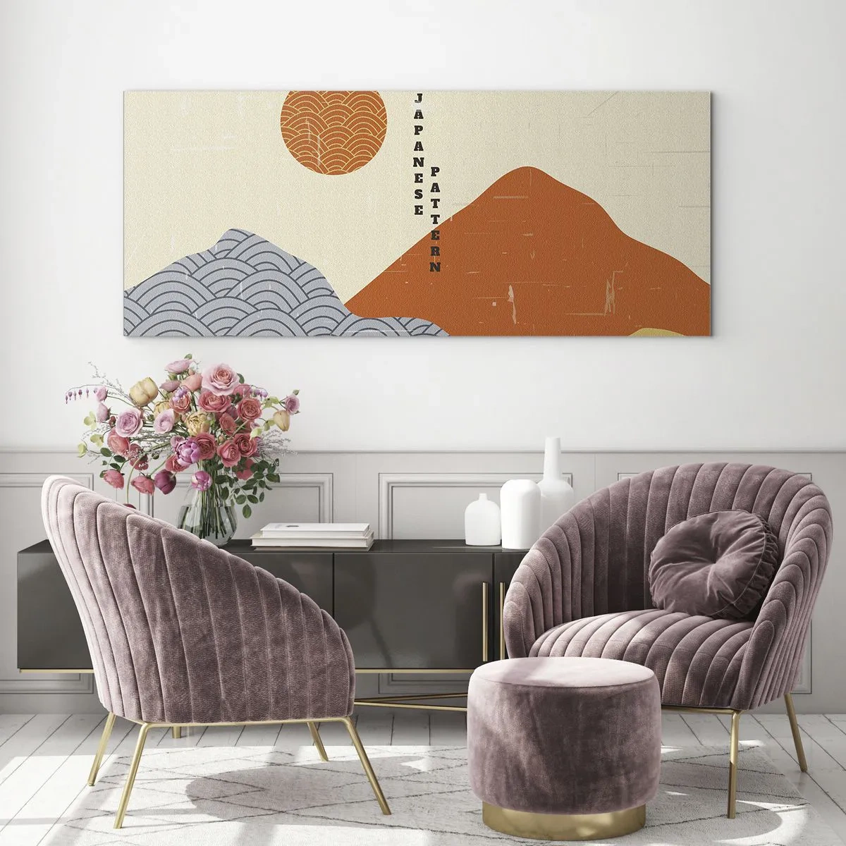 Obraz na skle - V japonskom duchu - 100x40 cm