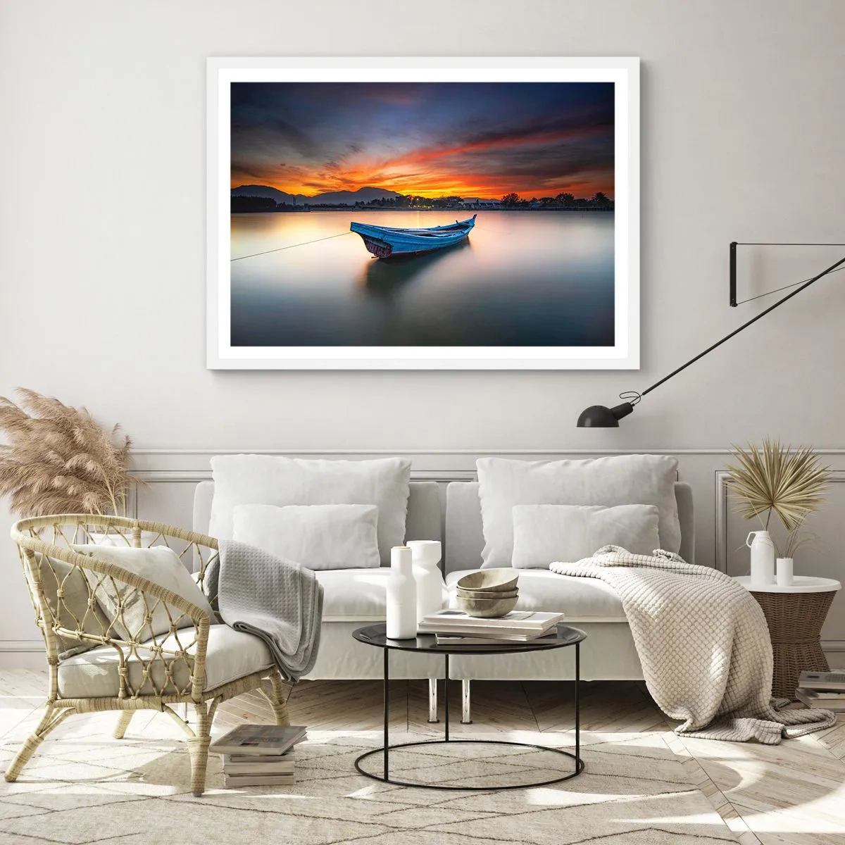 Plagát v bielom ráme - Blíži sa dobrá noc - 70x50 cm