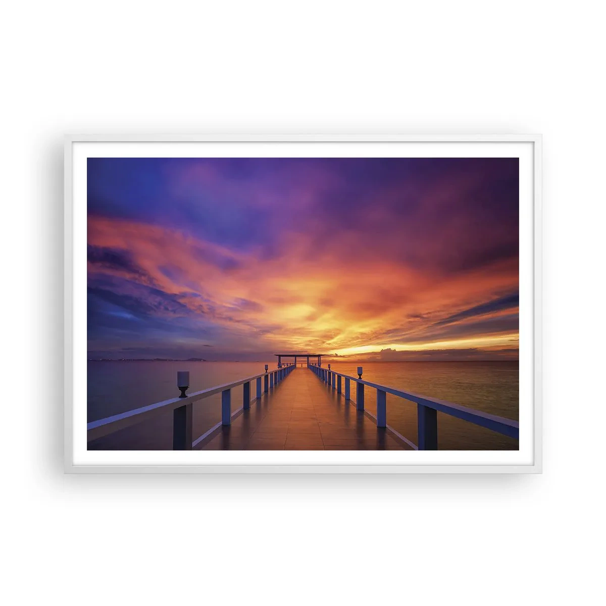 Plagát v bielom ráme - Bez konca - 100x70 cm