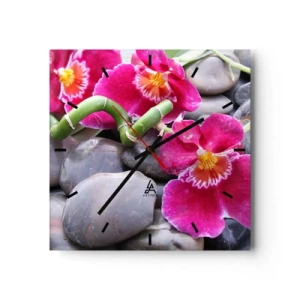 Nástenné hodiny - Chlad a žiara - 30x30 cm