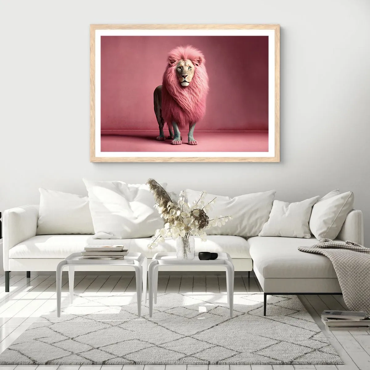 Plagát v ráme zo svetlého duba - A už sa nebojíš - 100x70 cm